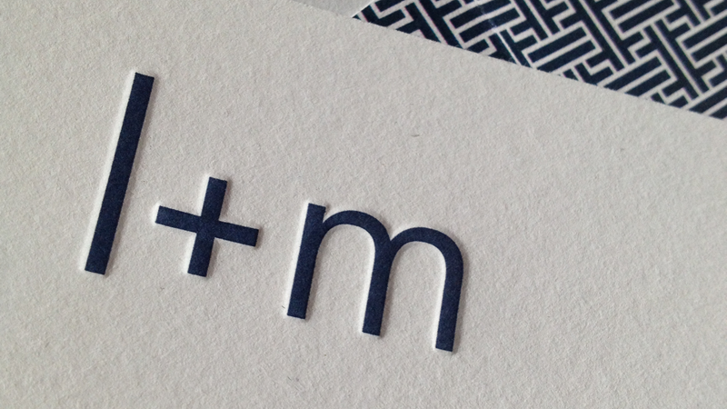 Navy Letterpress