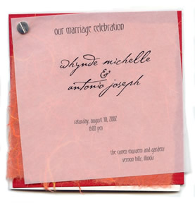 wedding program